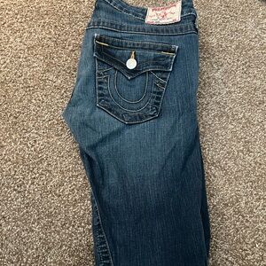 True Religion Dark Blue Boot Cut Jeans